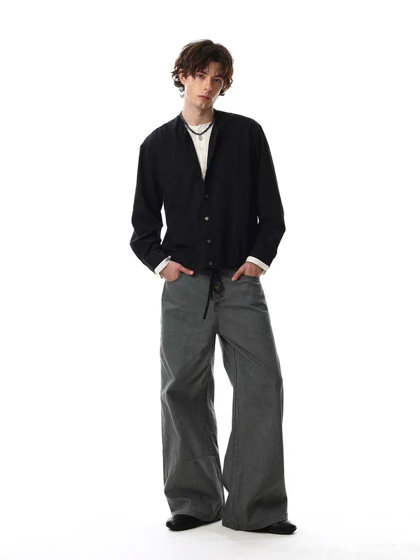Minimalist Button-Down Cardigan Jacket - Image 8