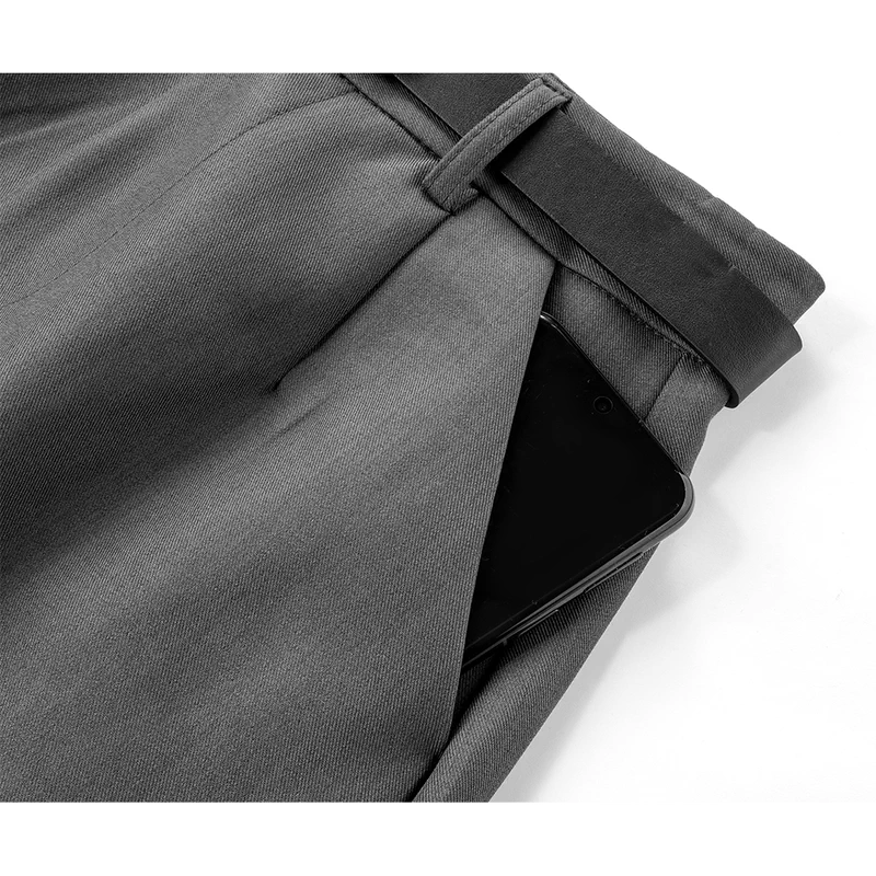 Minimalist Preppy A-Line Suit Skirt - Image 5