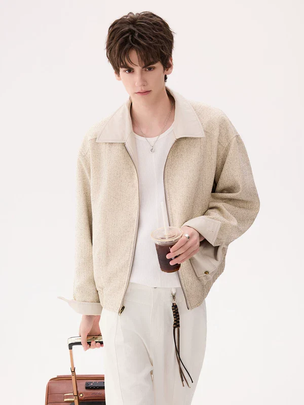 Minimalist Reversible Zip Front Jacket - Image 5
