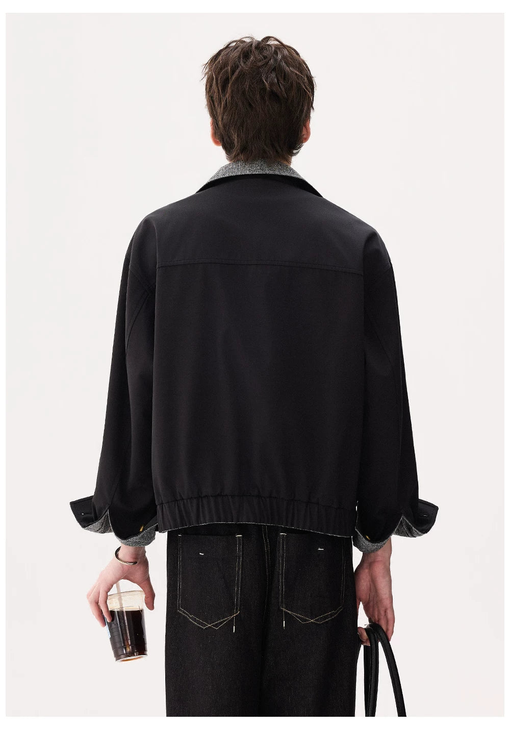 Minimalist Reversible Zip Front Jacket - Image 6