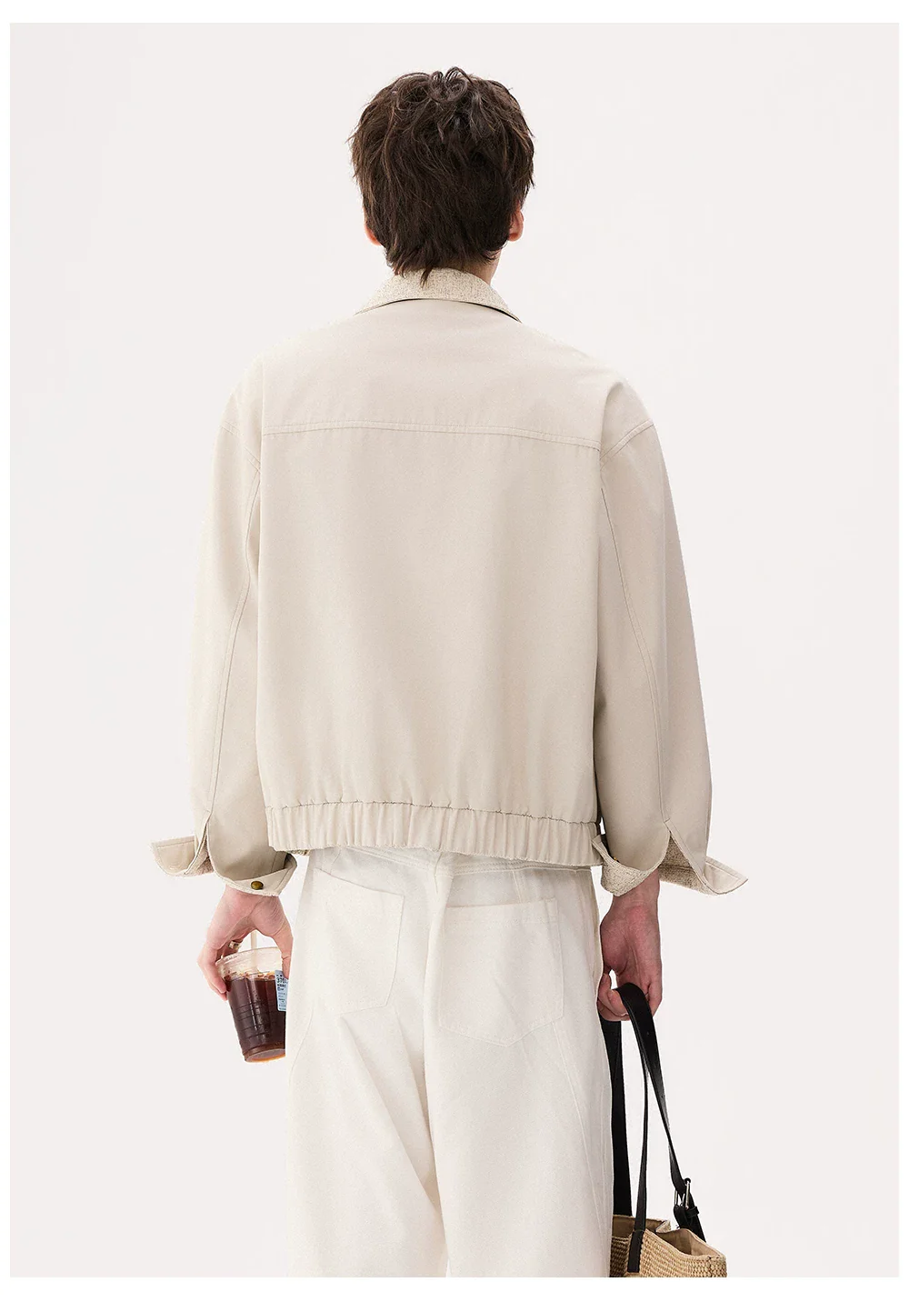 Minimalist Reversible Zip Front Jacket - Image 7