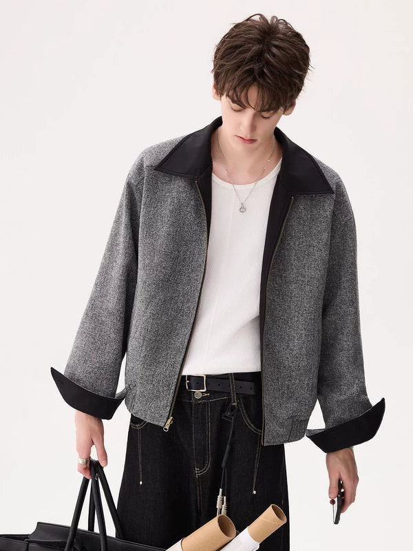 Minimalist Reversible Zip Front Jacket - Image 8