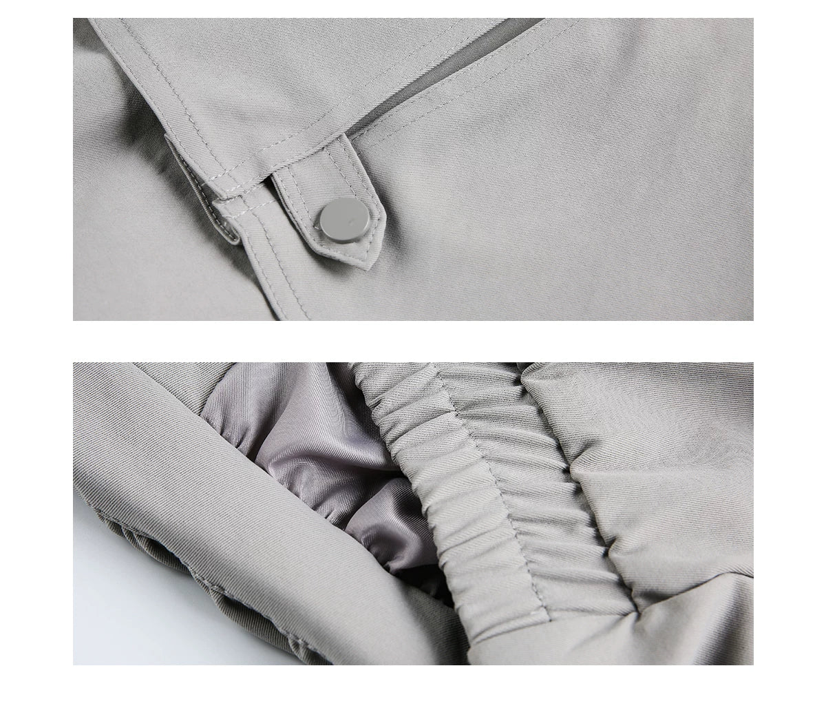 Stand Collar Concealed Placket Jacket - Image 10
