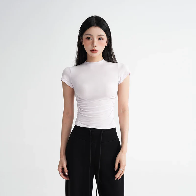 Modal Slim Fit Short Sleeve Top - Image 10