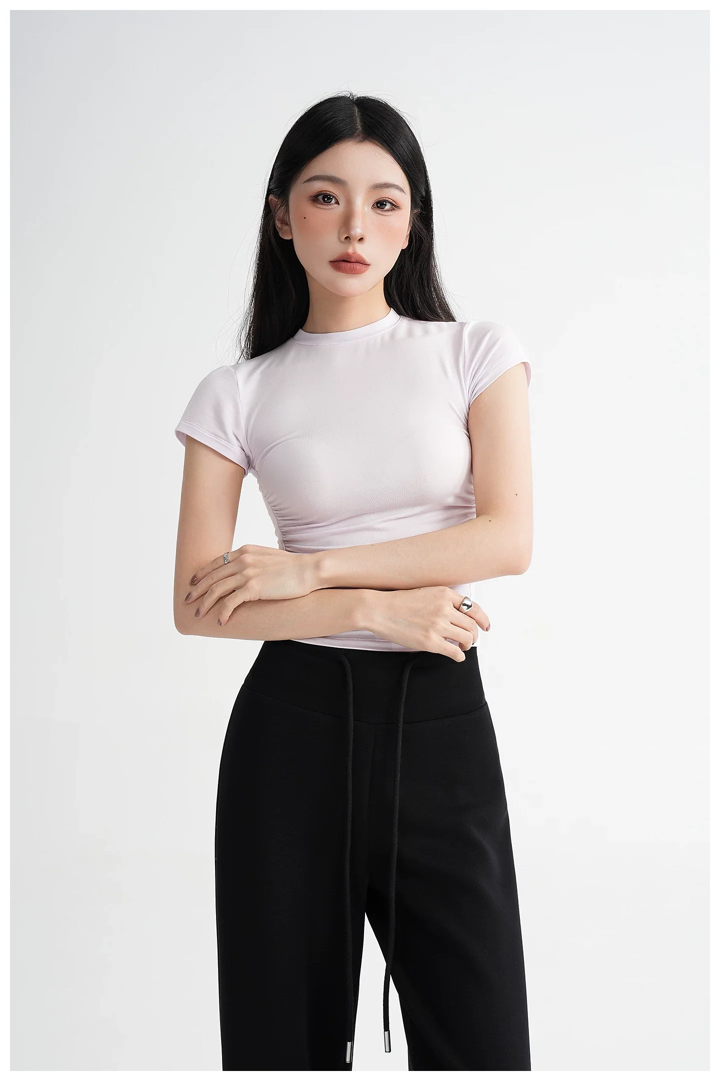 Modal Slim Fit Short Sleeve Top - Image 9