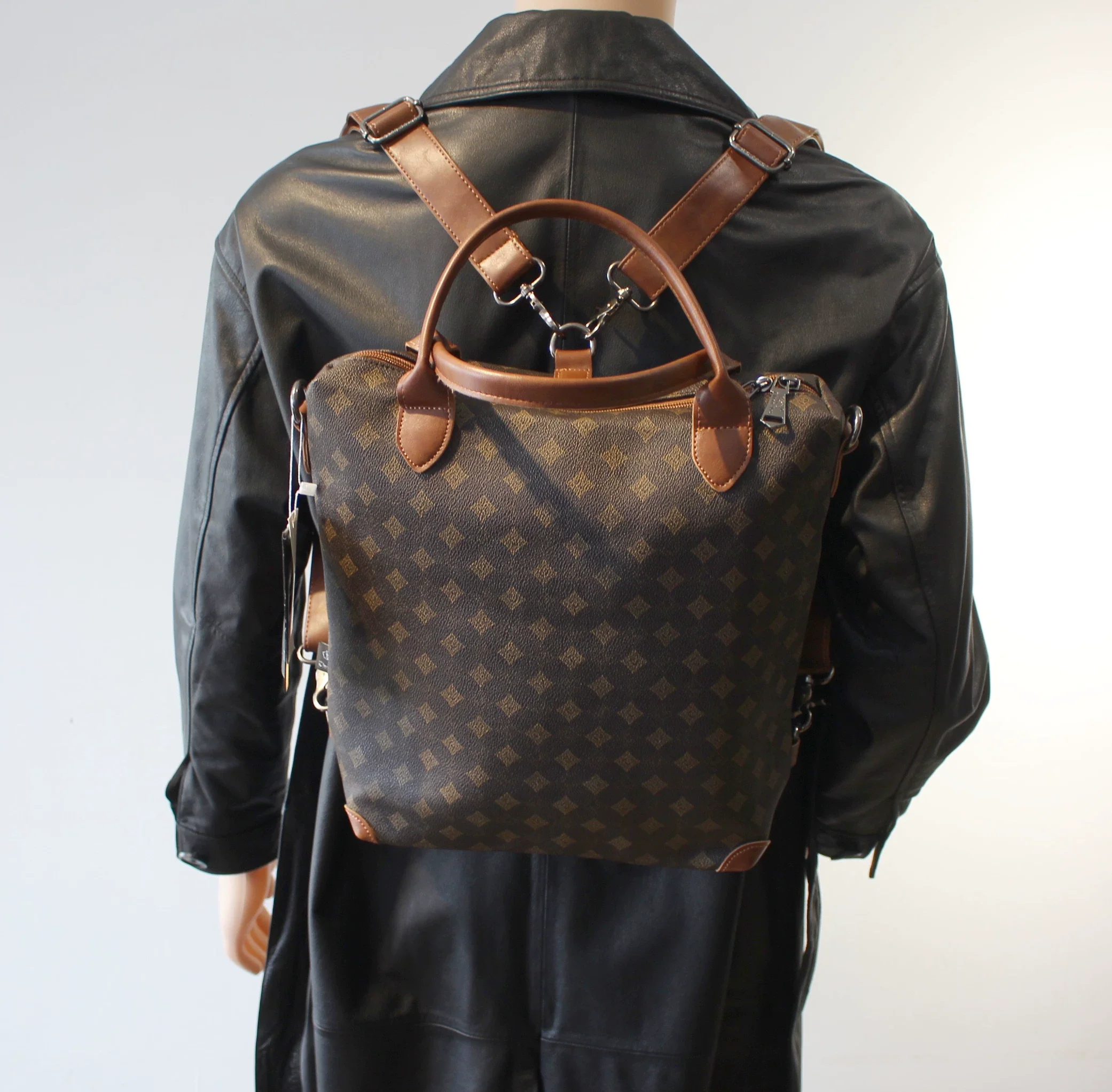 Monogram Canvas Convertible Backpack - Image 5