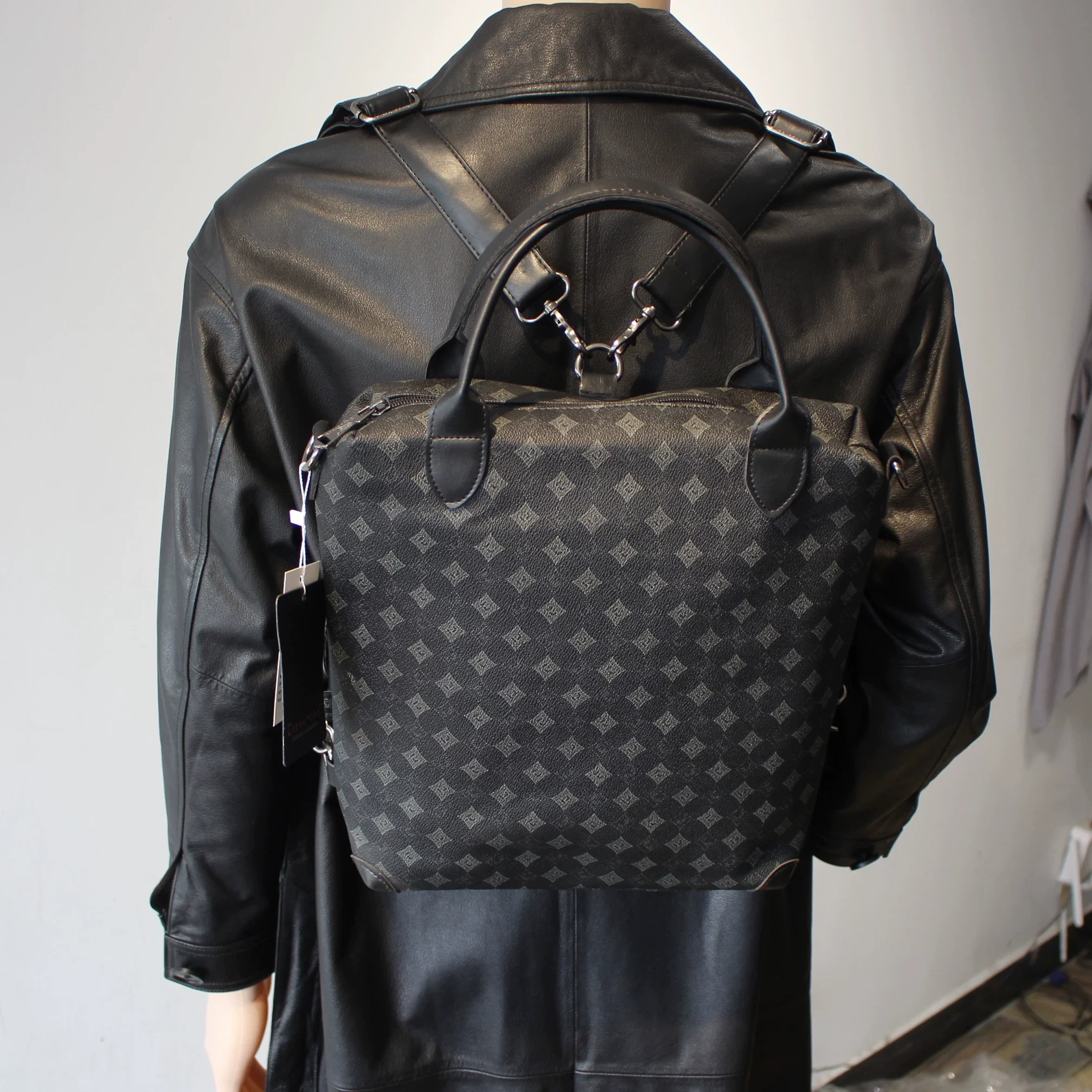 Monogram Canvas Convertible Backpack - Image 6