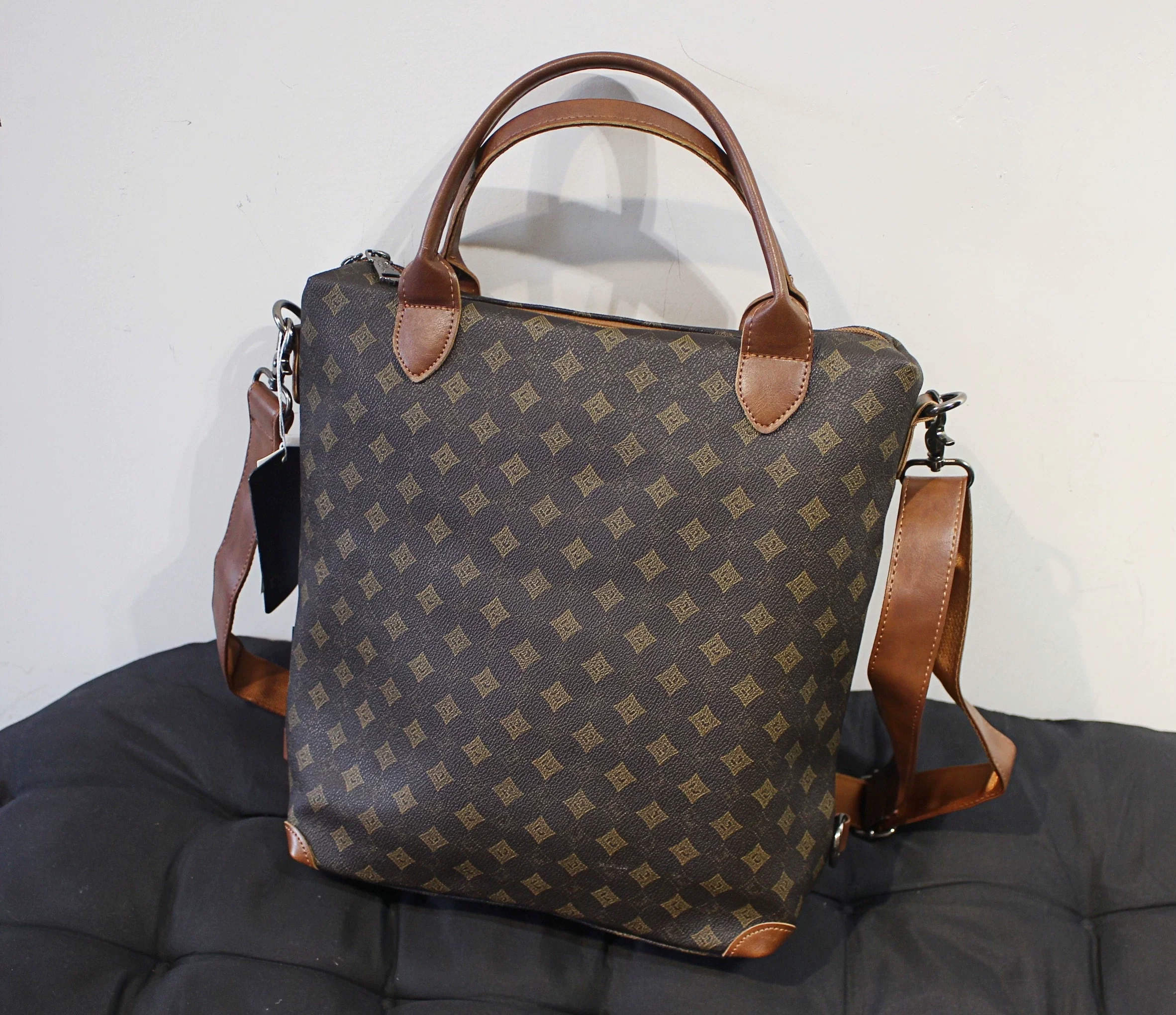 Monogram Canvas Convertible Backpack - Image 7