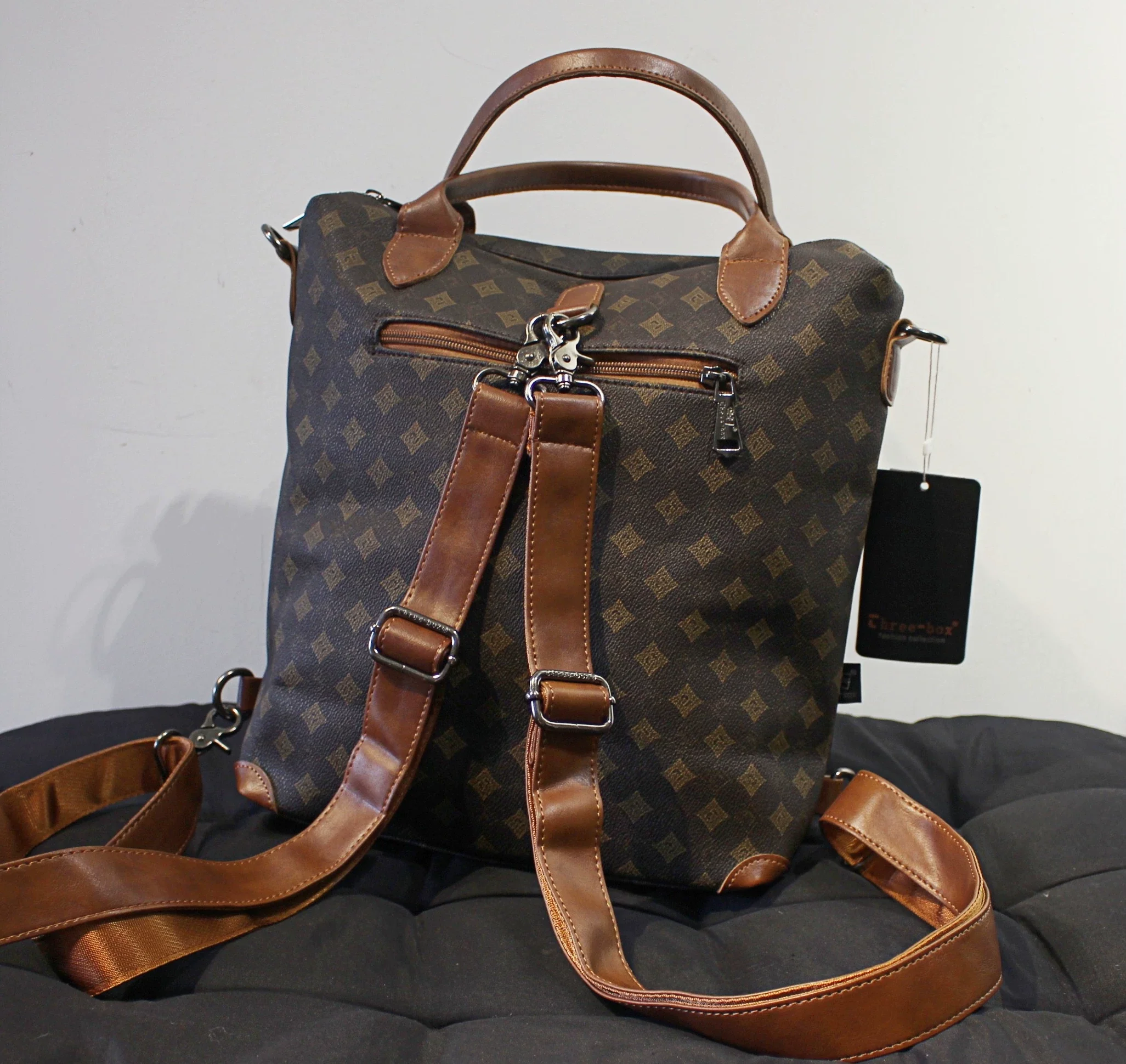 Monogram Canvas Convertible Backpack - Image 8