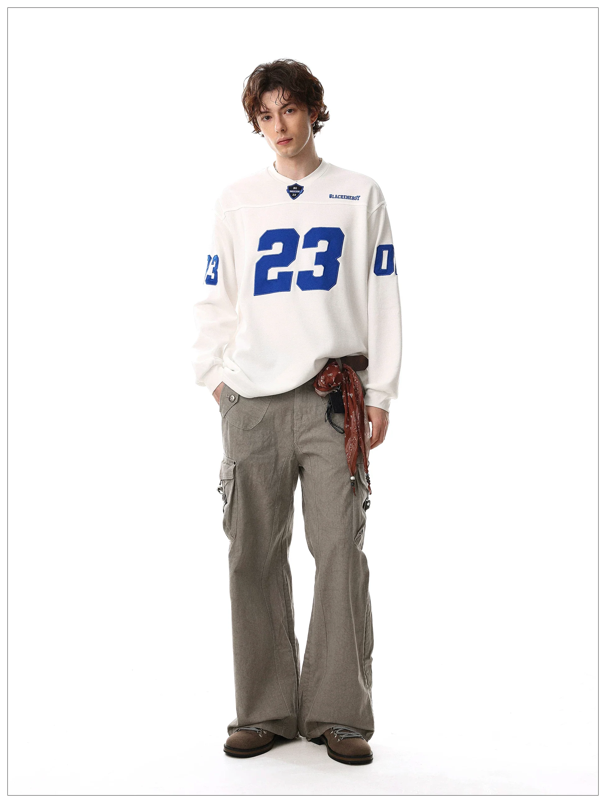 Number Print Long Sleeve Sweatshirt - Image 8