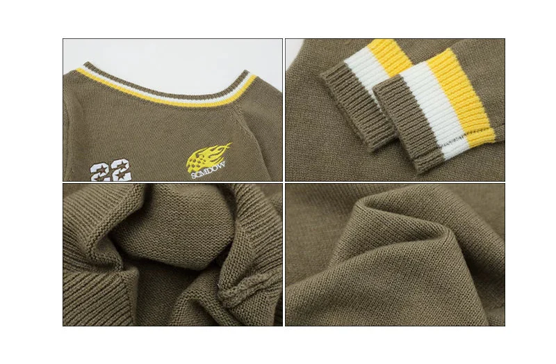 Off-Shoulder Sporty Knit Sweater - Image 11