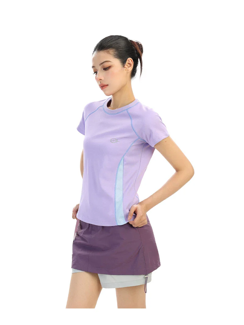 Outdoor Quick-Dry Colorblock T-Shirt - Image 3