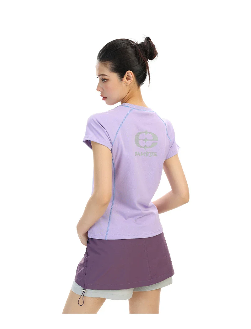 Outdoor Quick-Dry Colorblock T-Shirt - Image 7