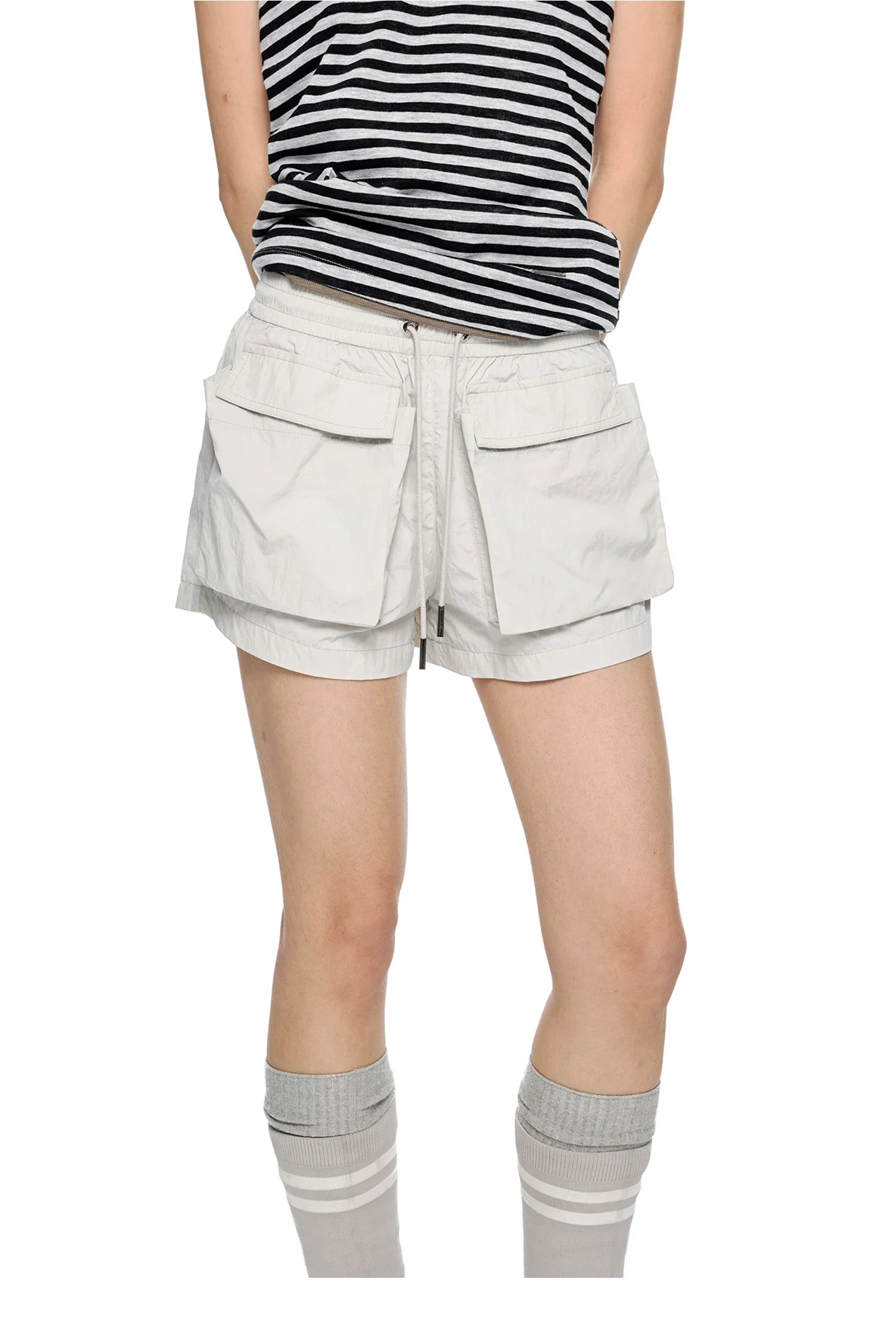 Pleated Pockets Sports Shorts - Image 6