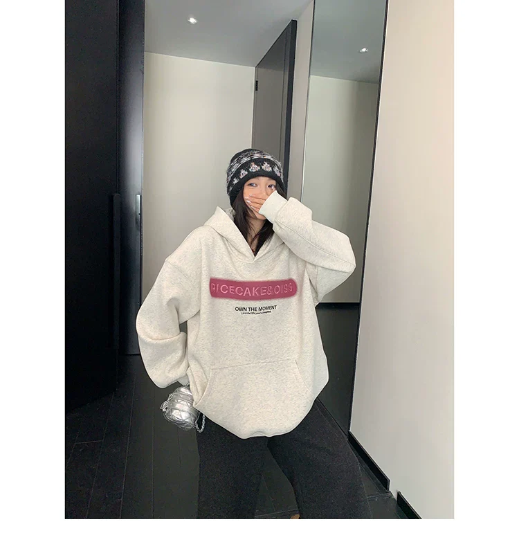 Oversized Embroidered Hooded Sweatshirt - Image 10