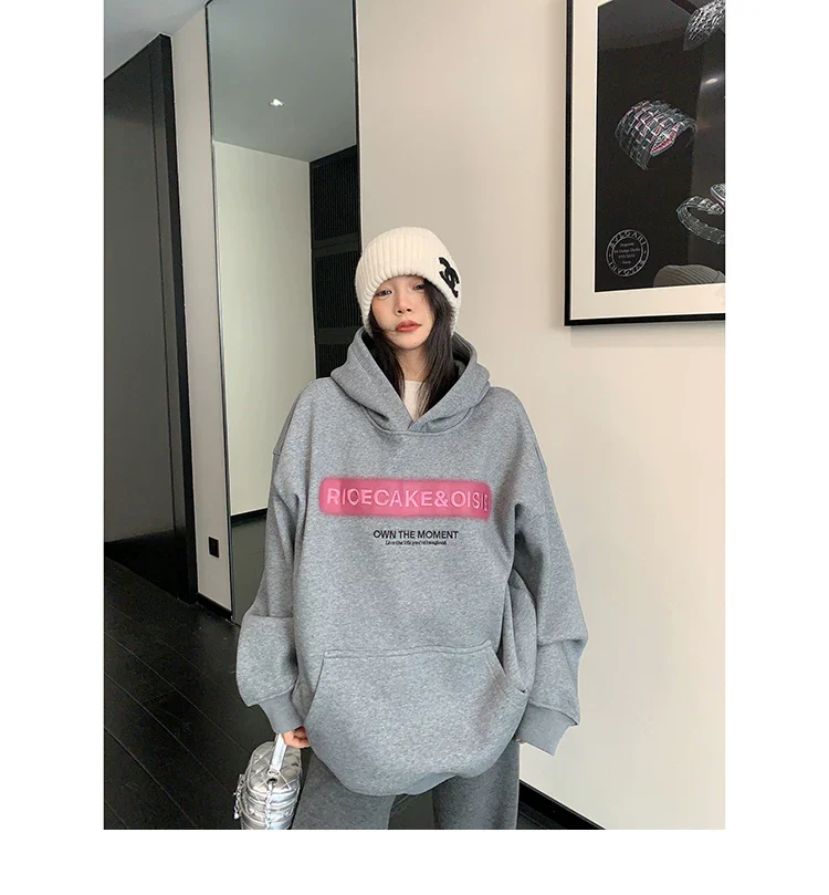 Oversized Embroidered Hooded Sweatshirt - Image 8