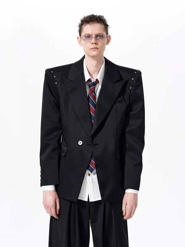 Oversized Casual Suit Jacket and Pants - Image 4