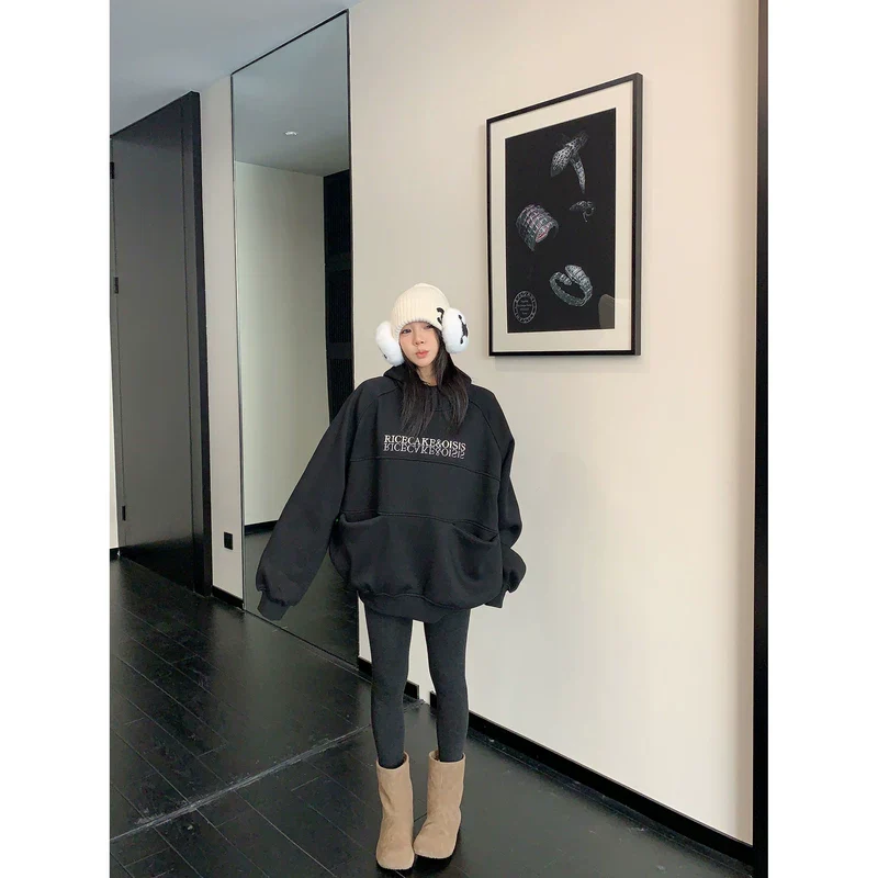 Oversized Embroidered Hooded Sweatshirt - Image 6