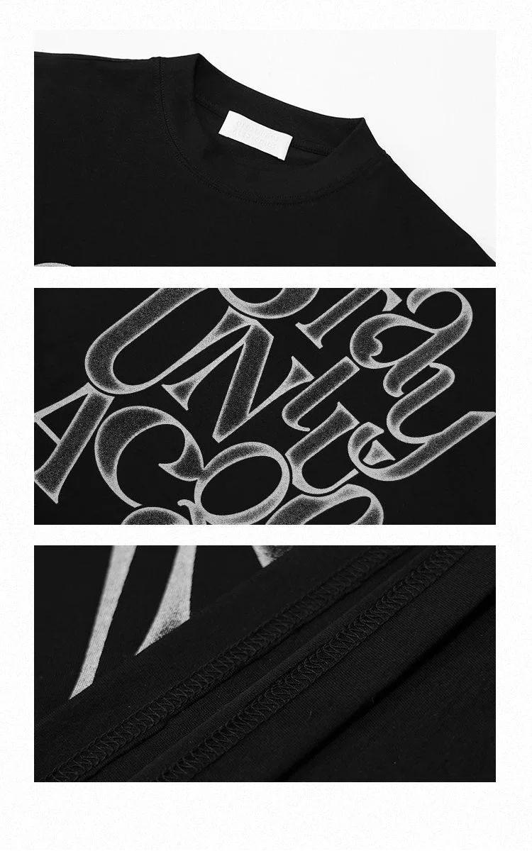 Oversized Graphic Letter Print T-Shirt - Image 11