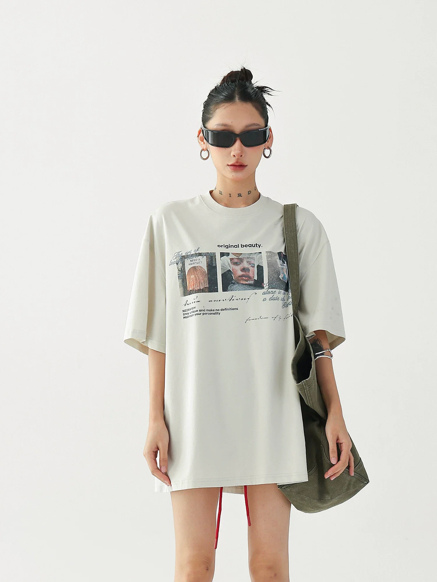 Oversized Graphic Print Short-Sleeve T-Shirt - Image 7