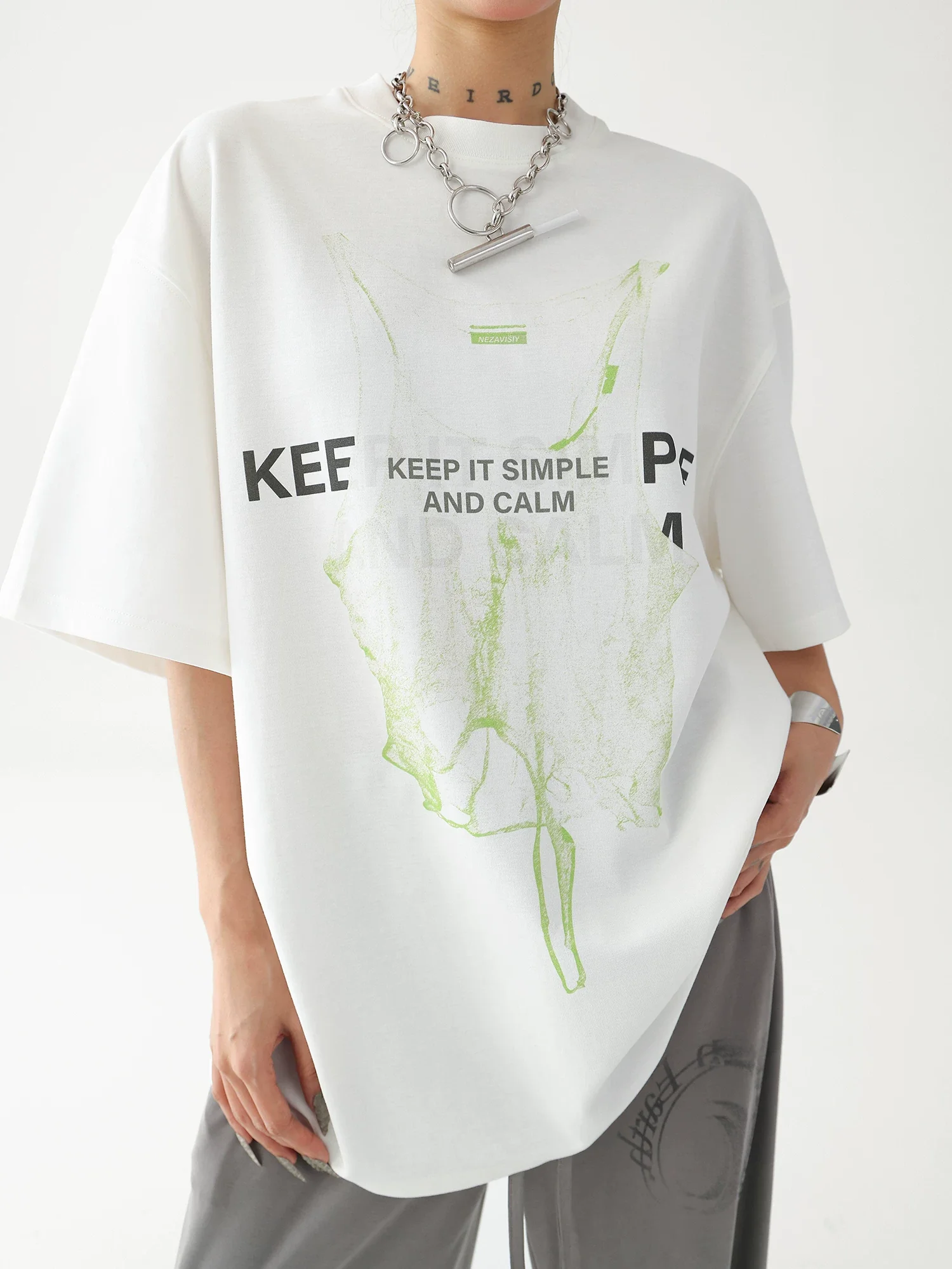 Oversized Graphic Short-Sleeve T-Shirt - Image 10