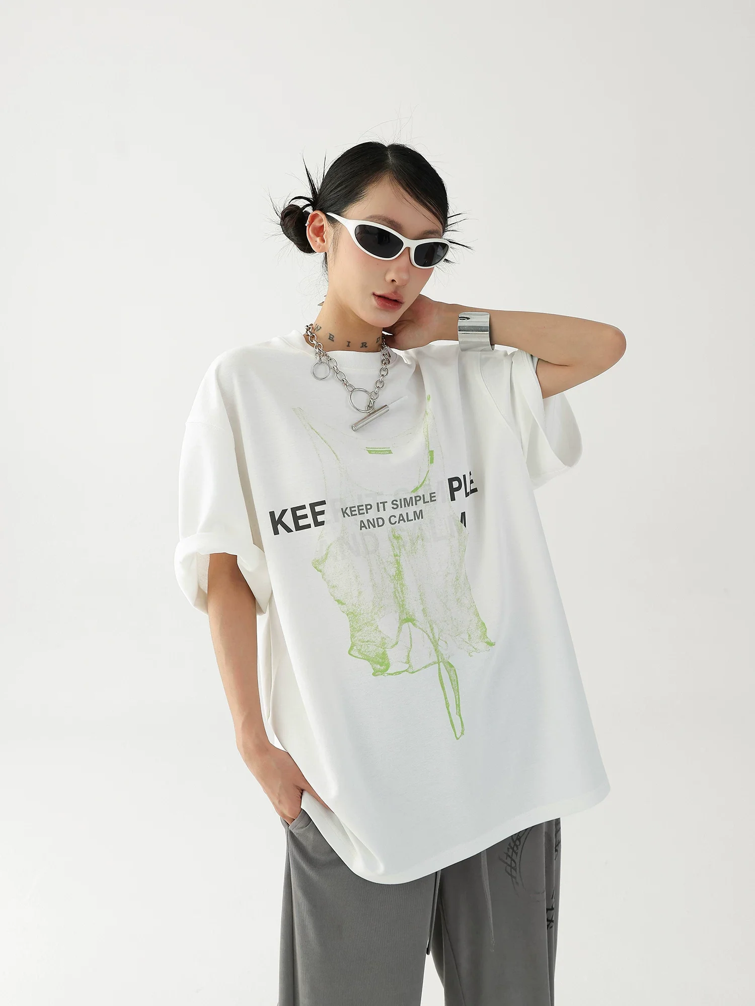 Oversized Graphic Short-Sleeve T-Shirt - Image 8