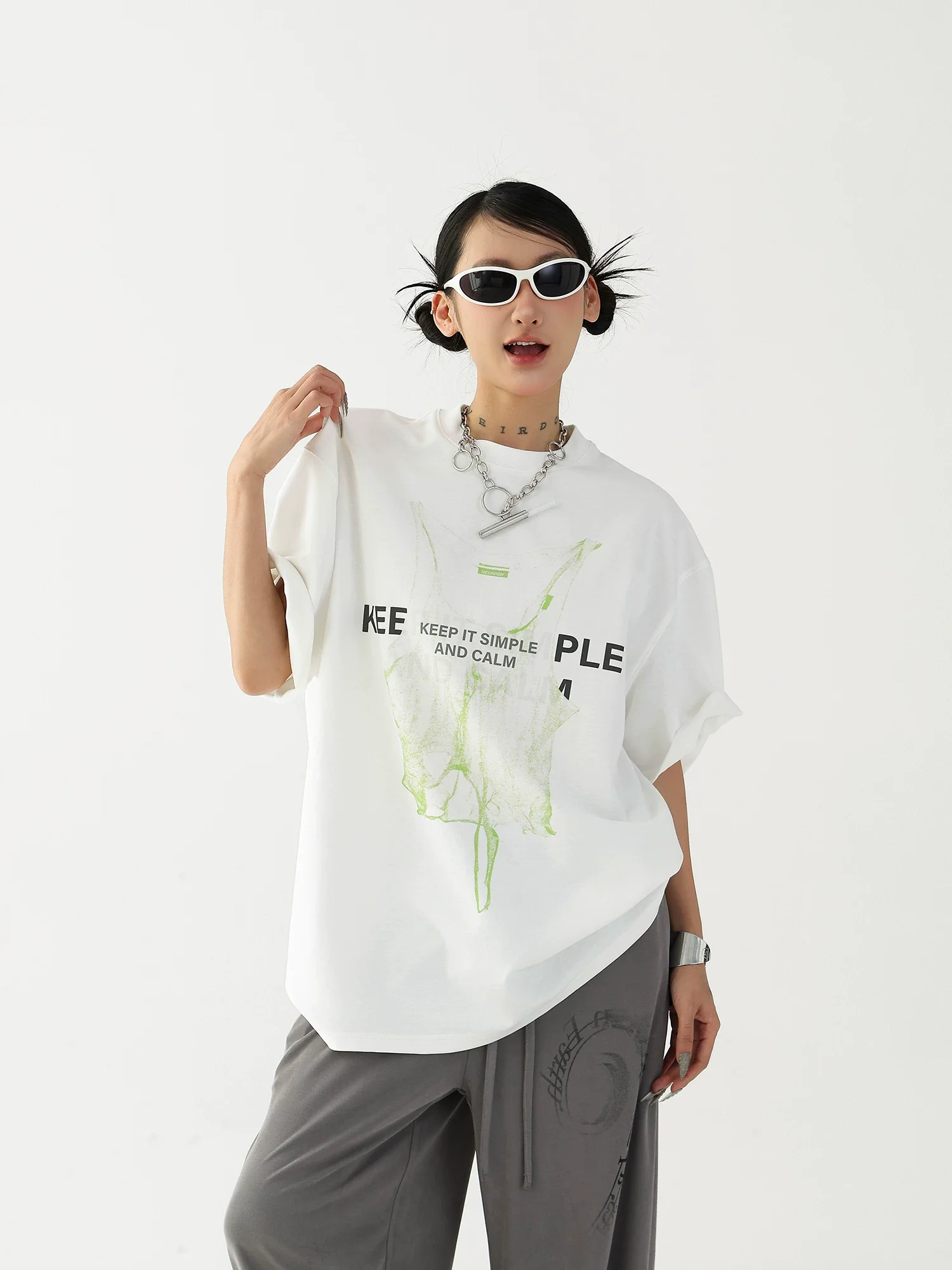 Oversized Graphic Short-Sleeve T-Shirt - Image 9