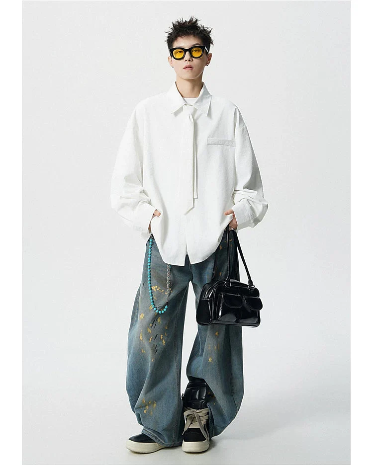 Oversized Long Sleeve Shirt - Image 11
