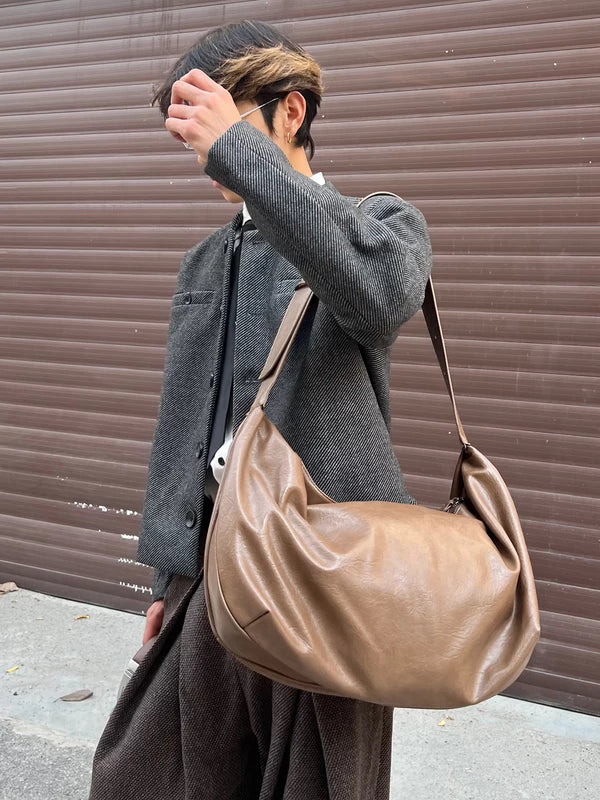 Oversized PU Shoulder Tote Bag - Image 2