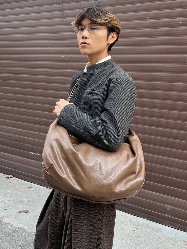 Oversized PU Shoulder Tote Bag - Image 3