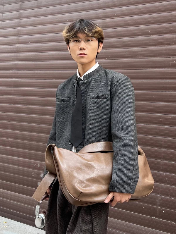 Oversized PU Shoulder Tote Bag - Image 4