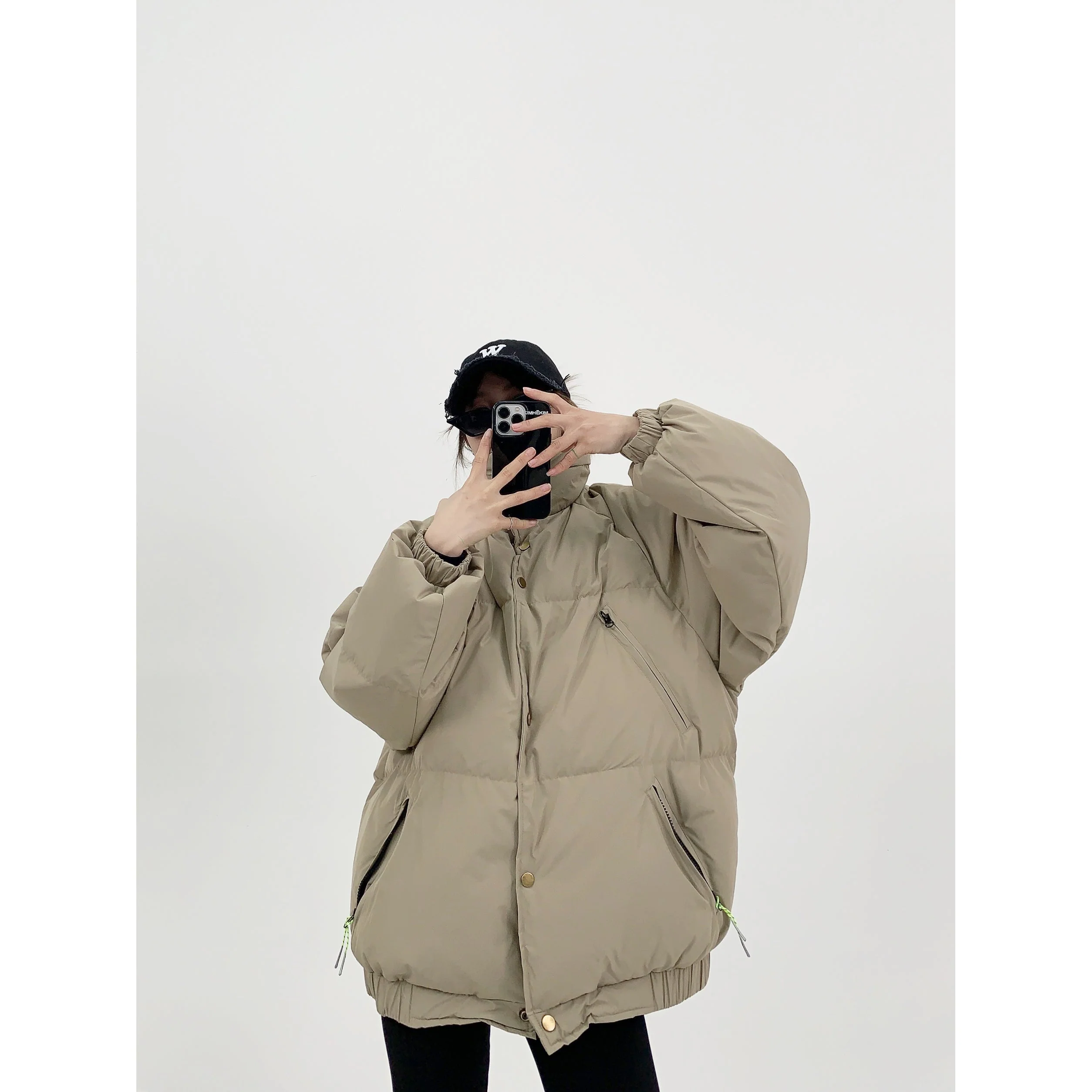 Oversized Quilted Puffer Coat - Image 3