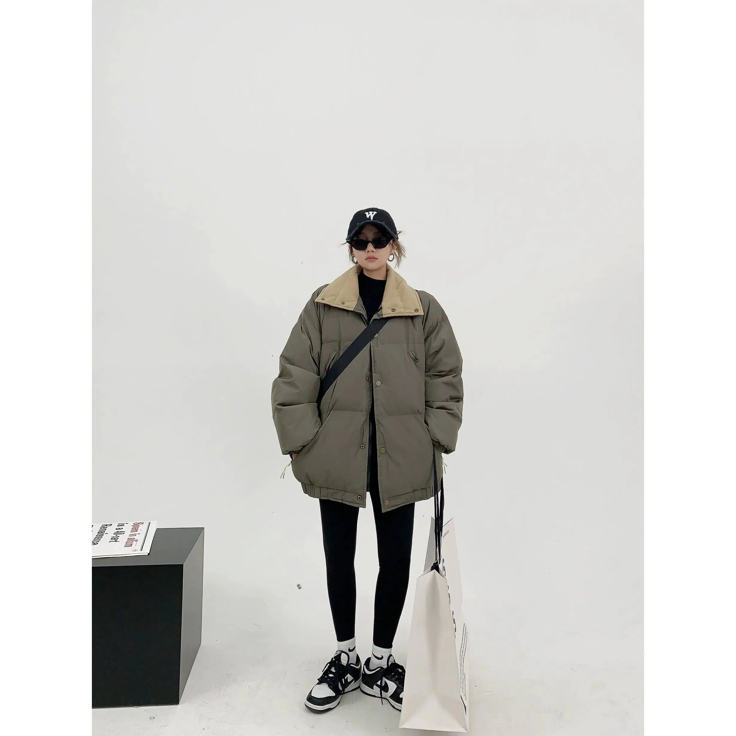Oversized Quilted Puffer Coat - Image 5
