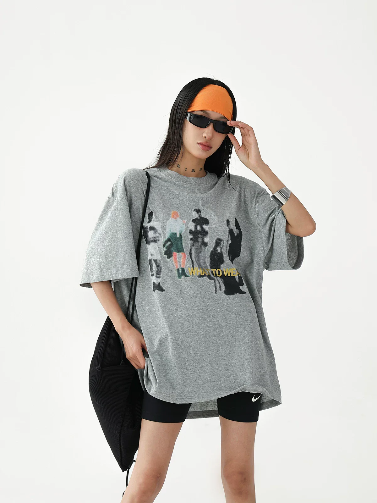 Oversized Streetwear Graphic Portrait T-Shirt - Image 3