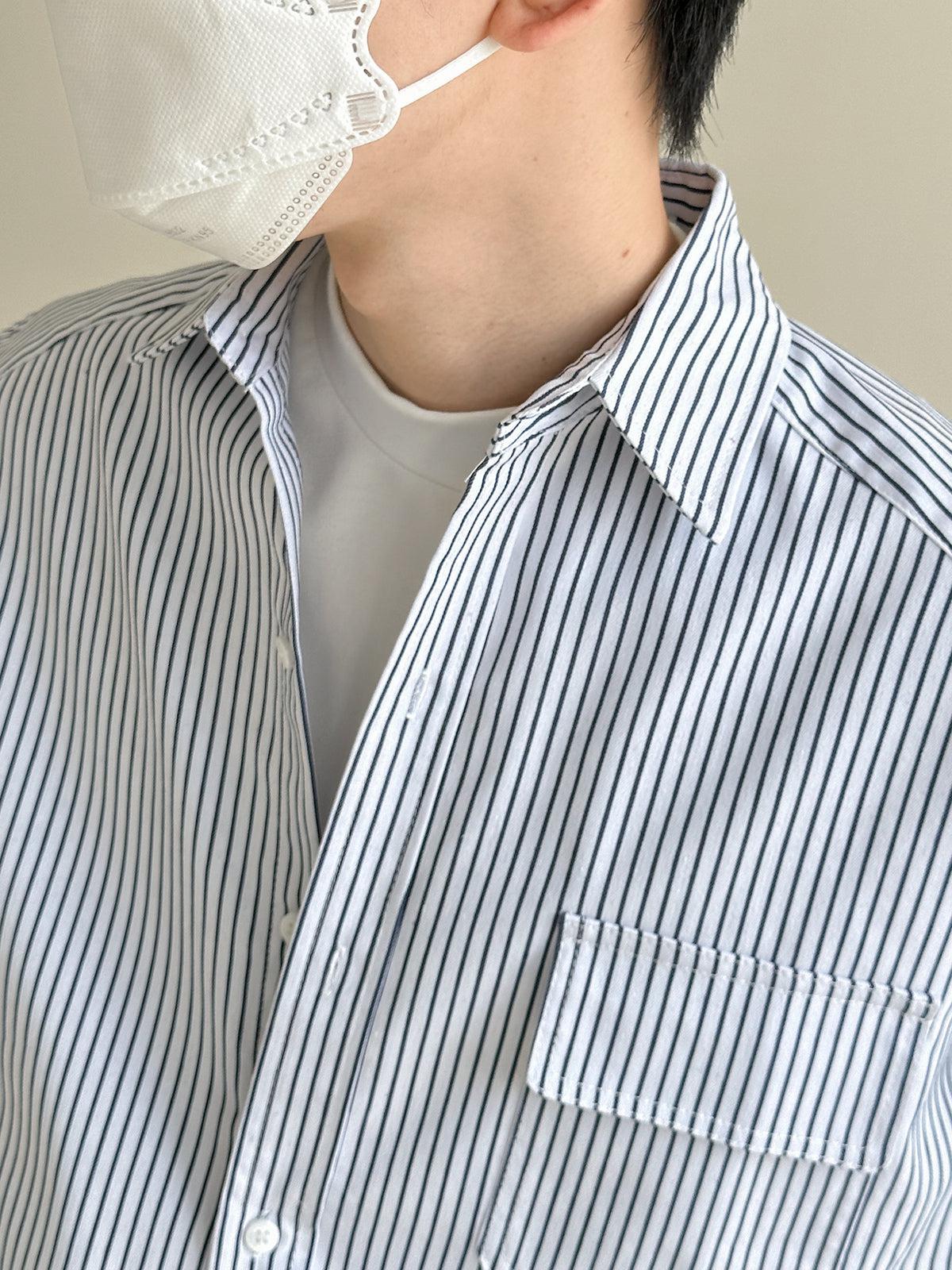 Oversized Striped Shirt - Image 4