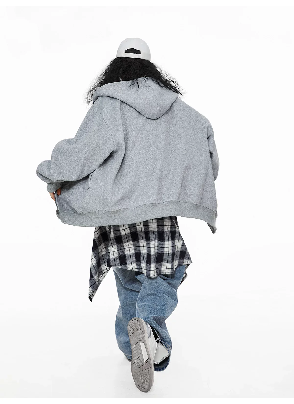 Oversized Zip Up Hooded Jacket - Image 11