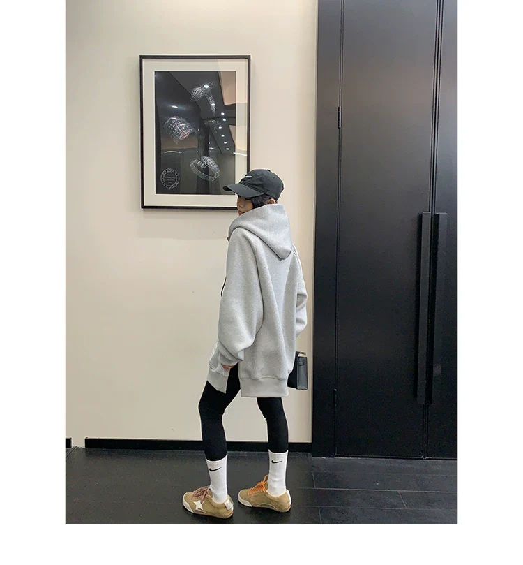 Oversized Zip-Up Hooded Jacket - Image 7