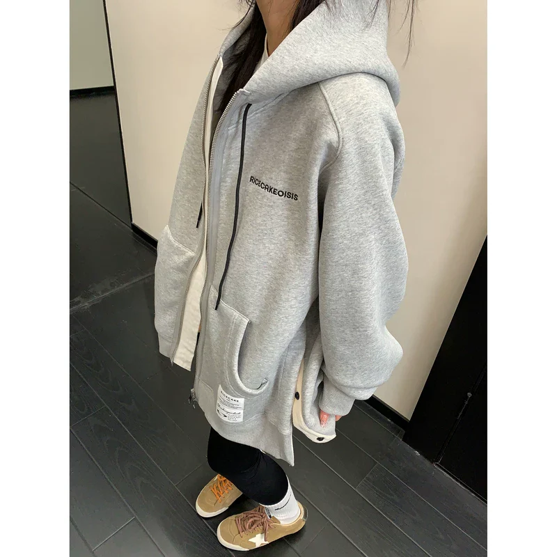 Oversized Zip-Up Hooded Jacket - Image 9