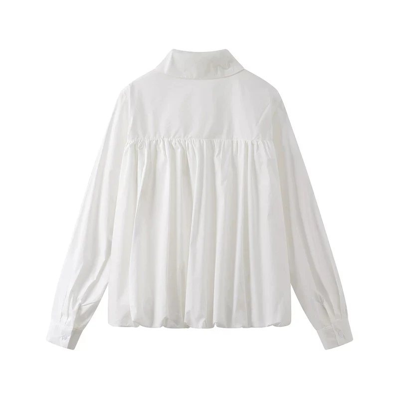 Peter Pan Collar Button Front Blouse - Image 2