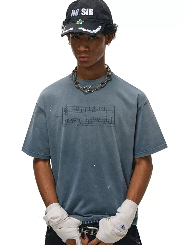 Phonetic Graphic Short-Sleeve T-Shirt