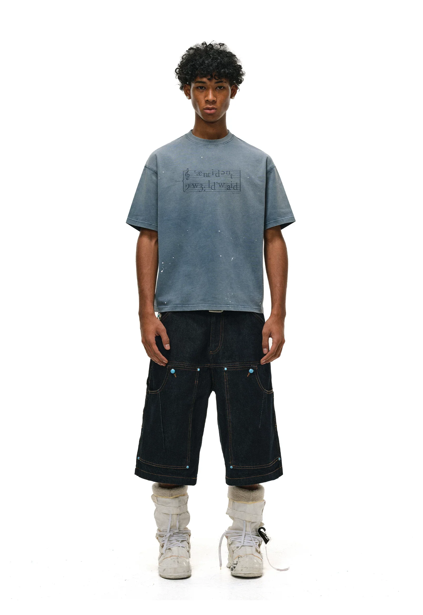 Phonetic Graphic Short-Sleeve T-Shirt - Image 5