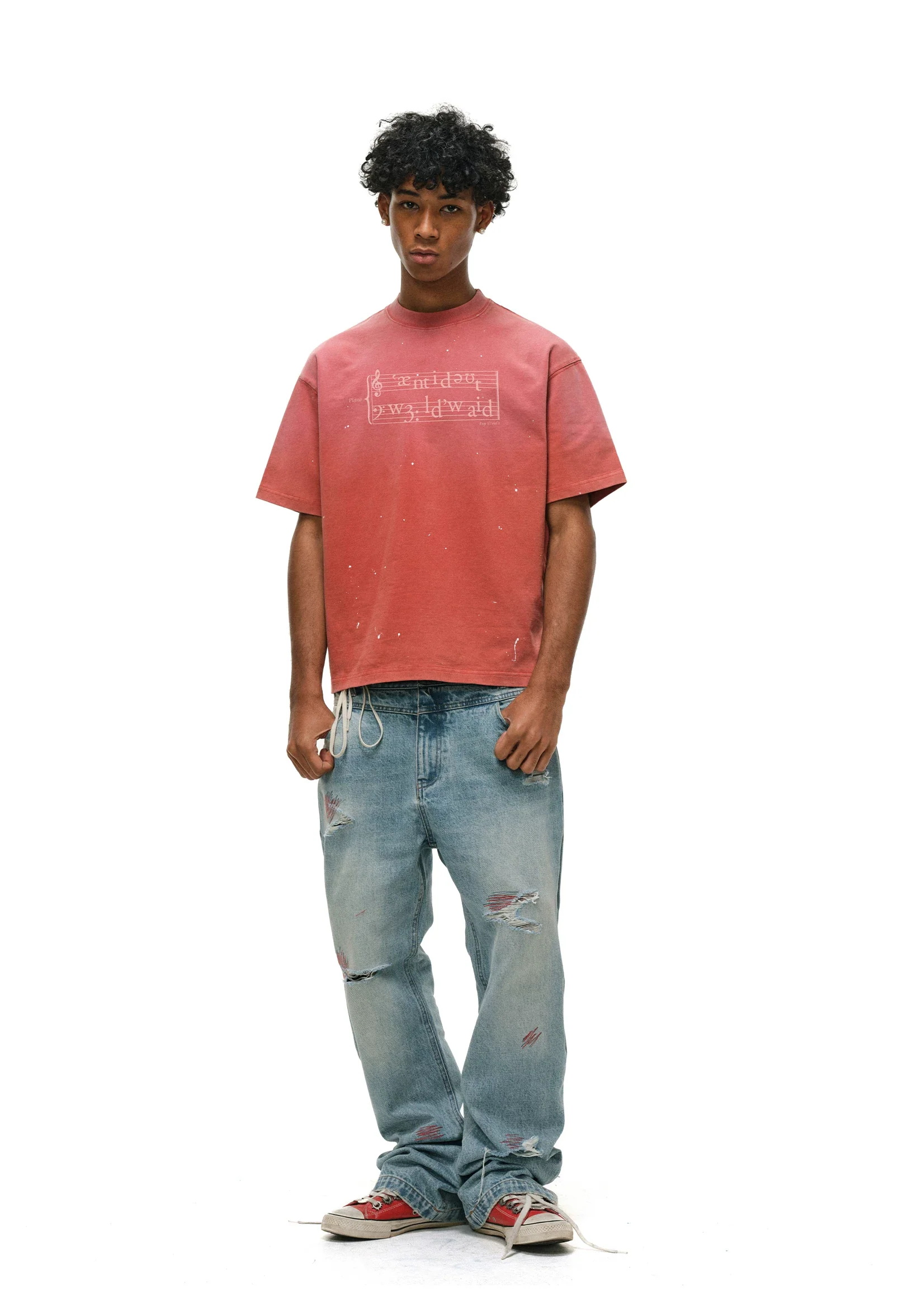Phonetic Graphic Short-Sleeve T-Shirt - Image 6