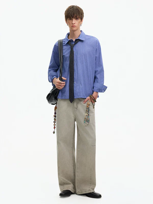 Plaid Long Sleeve Casual Shirt - Image 5
