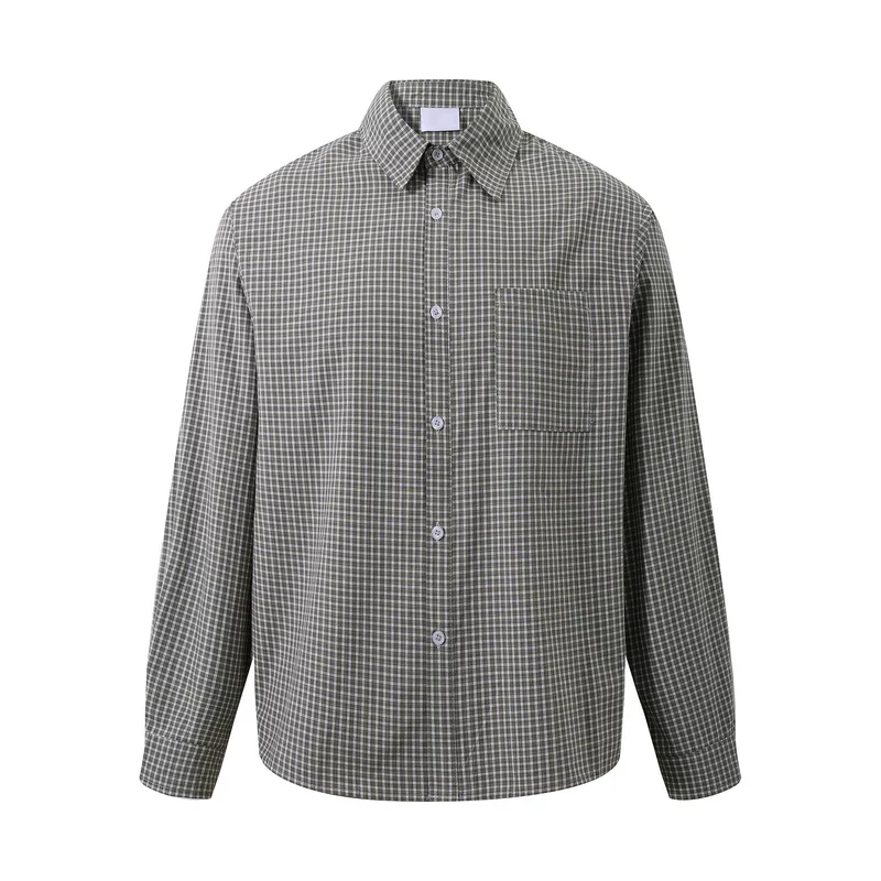 Plaid Long Sleeve Lightweight Shirt - Image 6