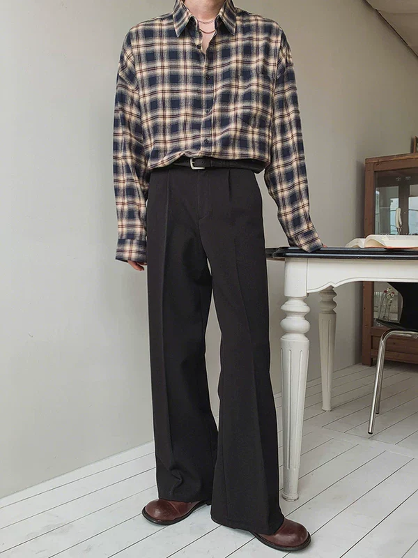 Plaid Oversized Long-Sleeve Casual Shirt - Image 5