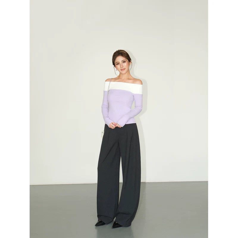 Pleated High-Waist Wide-Leg Pants - Image 5