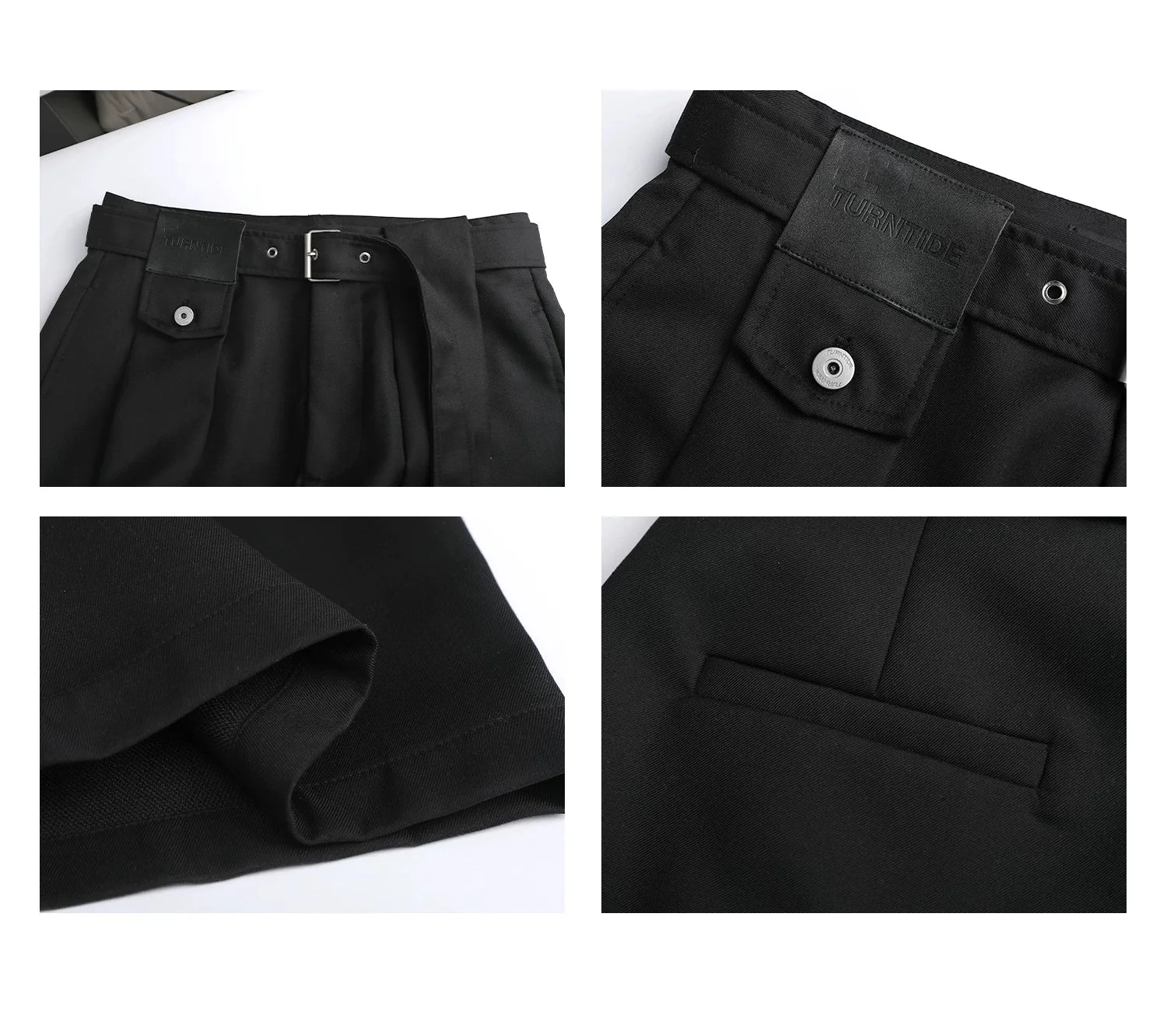 Pleated Wide Leg Straight Fit Pants - Image 11