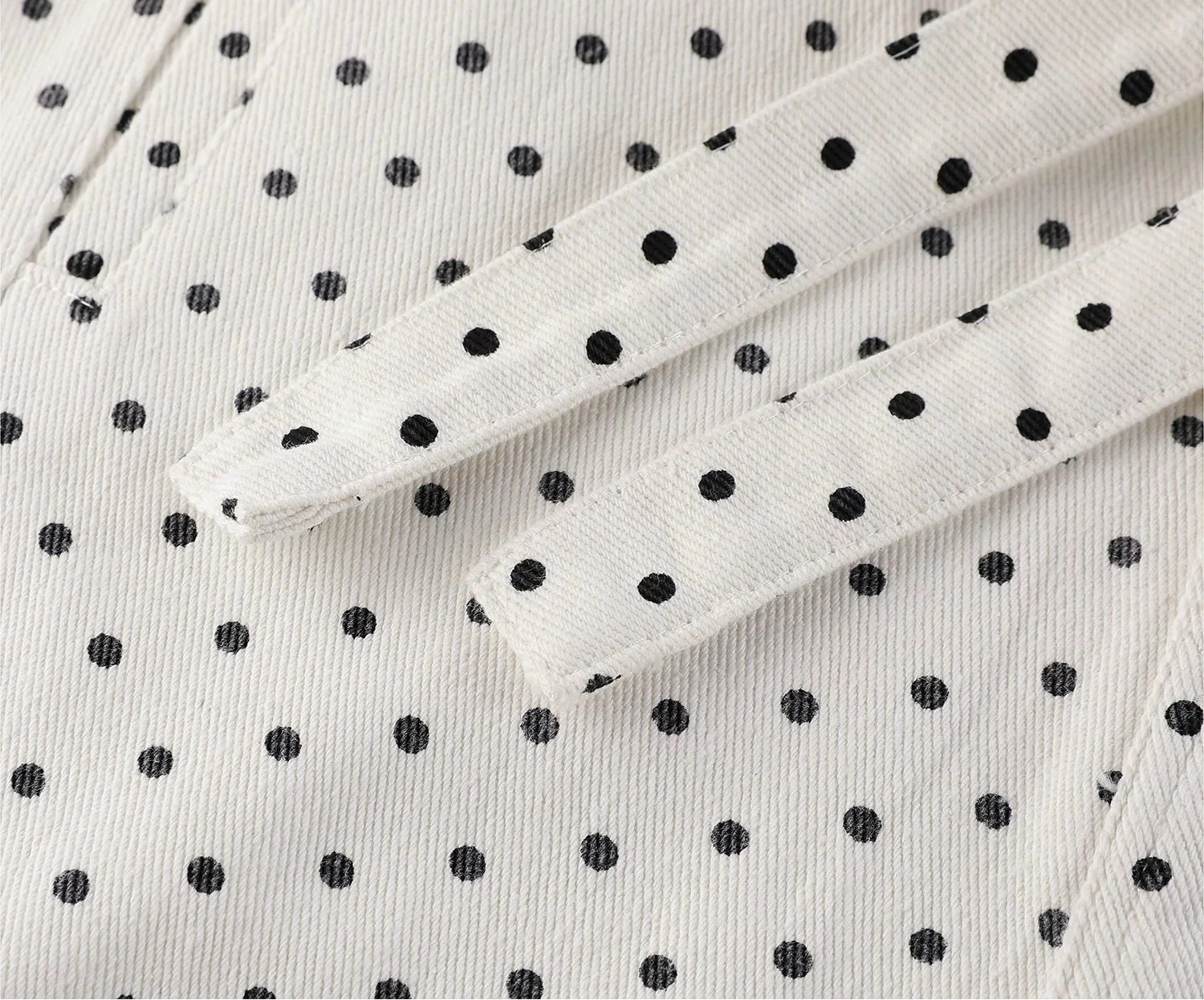 Polka Dot Wide-Leg Drawstring Pants - Image 9