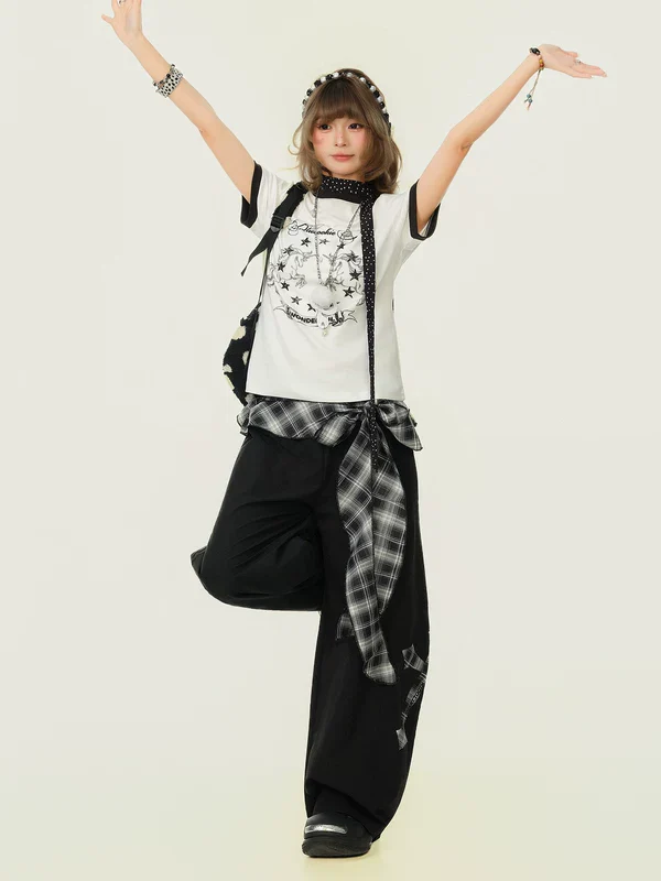 Pony Graphic Round Neck Short Sleeve T-shirt - Image 8