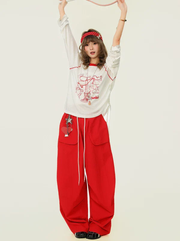 Pony Print Sheer Long Sleeve Pullover - Image 7